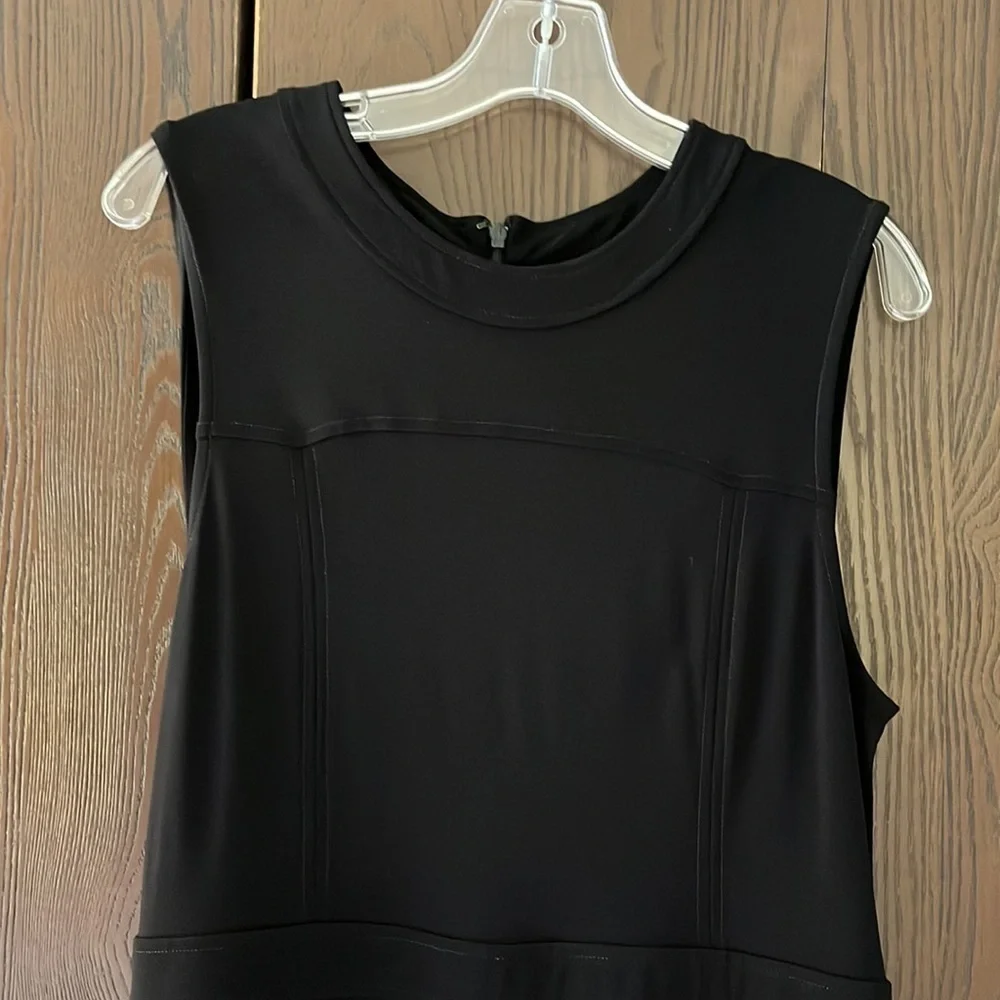 Tory Burch black, sleeveless long dress. Size Large. 100% Viscose.